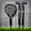 Padel tennis racket camouflage camp grey black