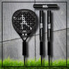 padel tennis racket Square black grey carbon
