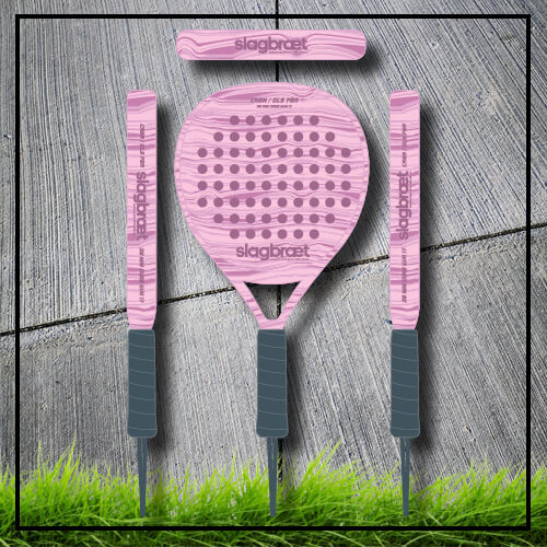 Padel tennis racket camouflage camo rose carbon