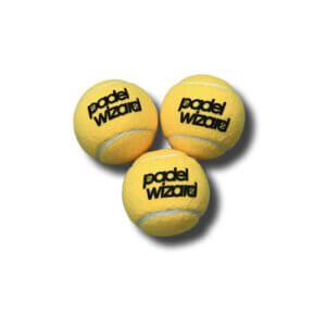 Padel balls, 3 pcs, old yellow, wool, for more durability and bounce