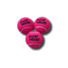 Padel balls, 3 pcs, pink, wool, for more durability and bounce